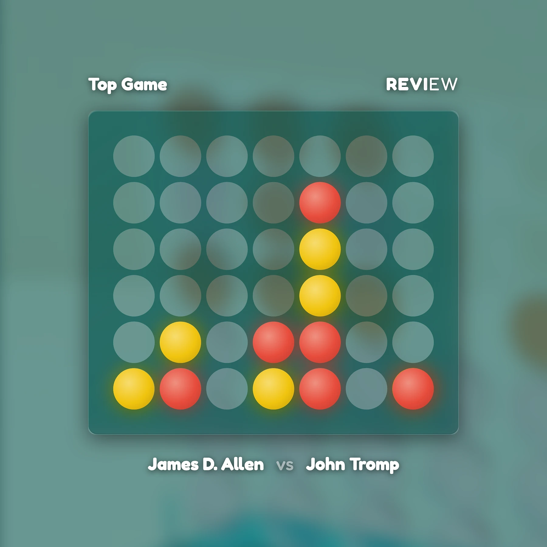 Allen vs Tromp Game 5 — The G1 Blunder in Connect Four