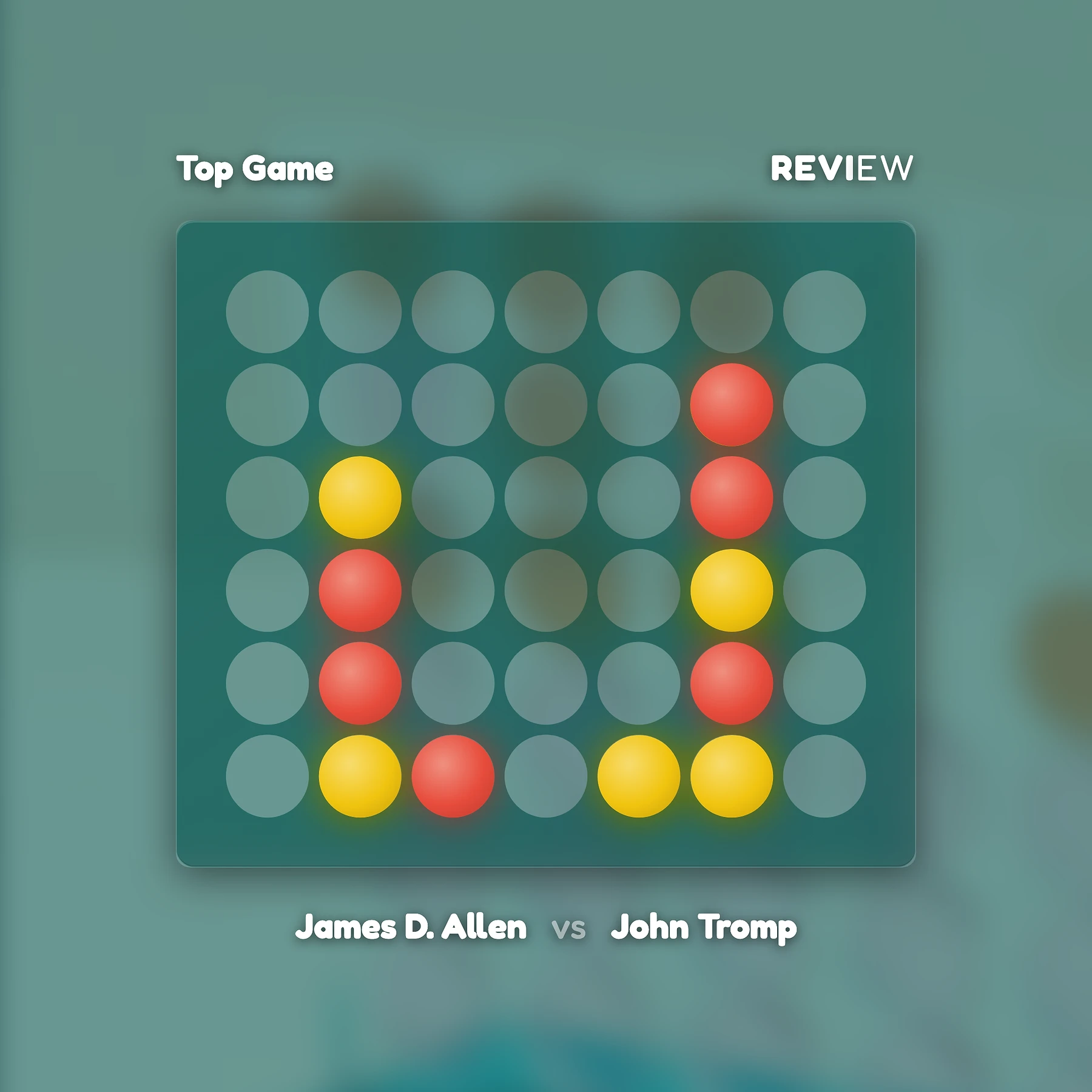 Allen vs Tromp Game 6 — The 11-Move Decider in Connect Four